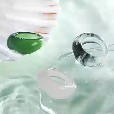 慕阳 知否宽戒 小众轻奢简约高级感复古设计 日常通勤精致百搭 大气古风氛围感 新中式国风个性休闲时尚 精美礼盒 树脂 戒指 女款