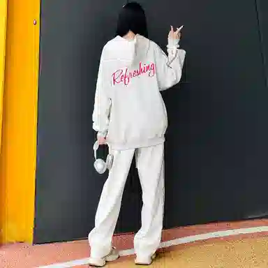 Coca-Cola Asymmetric Stripe Hoodie Set