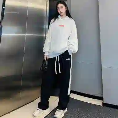 Coca-Cola Asymmetric Stripe Hoodie Set