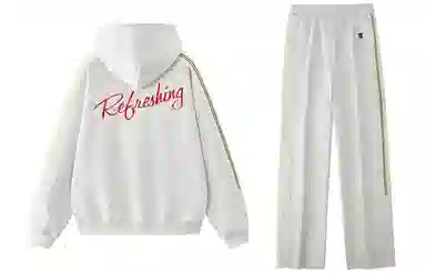 Coca-Cola Asymmetric Stripe Hoodie Set