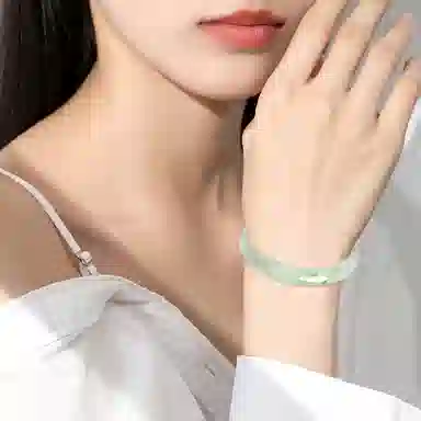 【赠天山翠手串】 金嘉福 优选甄级多翠 贵妃镯 一步一响古风典雅复古温婉气质经典百搭高级感新中式小众处理 天山翠 手镯 男女同款情侣款