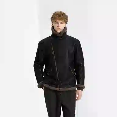 WILD LEADER Brown Black Jacket