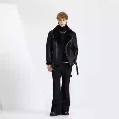 WILD LEADER Brown Black Jacket