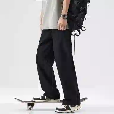 WILD LEADER Classic Straight Work Pants