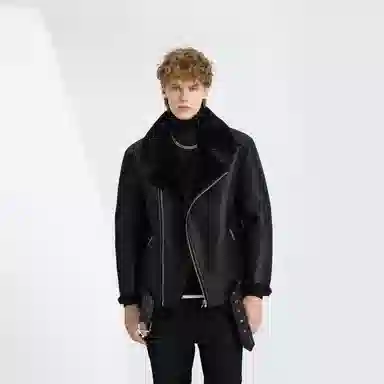 WILD LEADER Brown Black Jacket