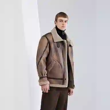 WILD LEADER Vintage Biker Jacket Khaki