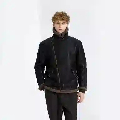 WILD LEADER Brown Black Jacket