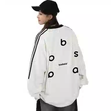 BOS BEAR Classic Striped Raglan Sweatshirt