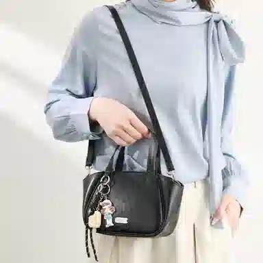 恒源祥 时尚百搭高级感复古通勤简约 超纤合成革 手提包 女款 多色