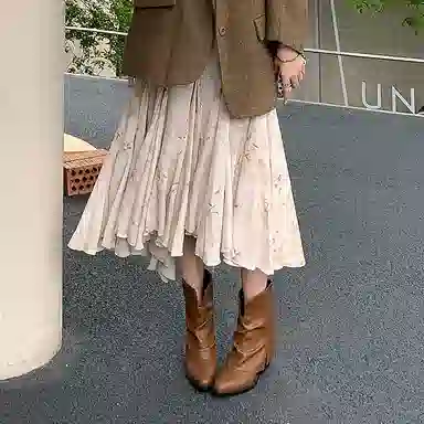 头层牛皮牛皮 复古时尚 个性潮流百搭 短靴 女款