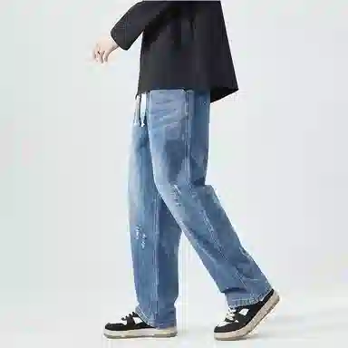 FRQ Denim Drawstring Jeans