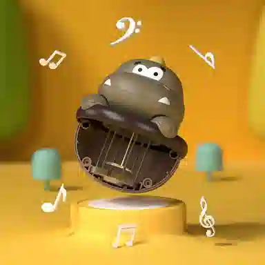 蓓臣 兔子 恐龙不倒翁 早教益智玩具