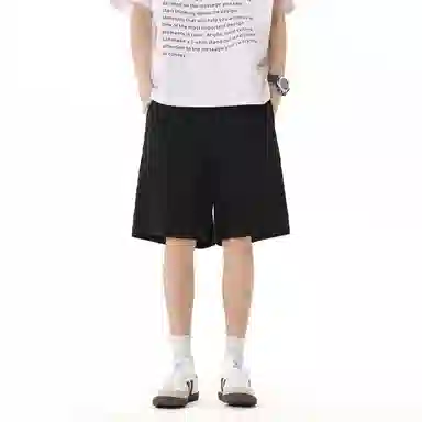 美式高街复古清凉轻薄山系户外运动夏季裤子纯色宽松透气速干百搭冰丝基础款舒适柔软无性别主义日常通勤裤子休闲短裤 男女同款