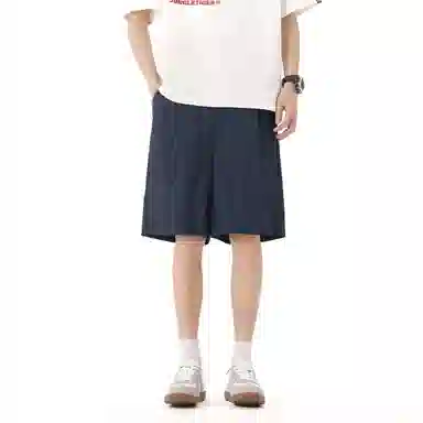 美式高街复古清凉轻薄山系户外运动夏季裤子纯色宽松透气速干百搭冰丝基础款舒适柔软无性别主义日常通勤裤子休闲短裤 男女同款