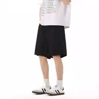 美式高街复古清凉轻薄山系户外运动夏季裤子纯色宽松透气速干百搭冰丝基础款舒适柔软无性别主义日常通勤裤子休闲短裤 男女同款