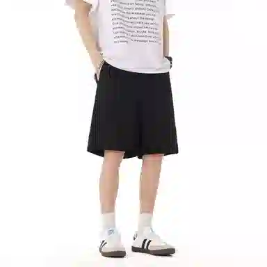 美式高街复古清凉轻薄山系户外运动夏季裤子纯色宽松透气速干百搭冰丝基础款舒适柔软无性别主义日常通勤裤子休闲短裤 男女同款