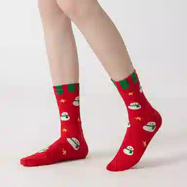 怡吾色 圣诞系列袜子 男女同款
