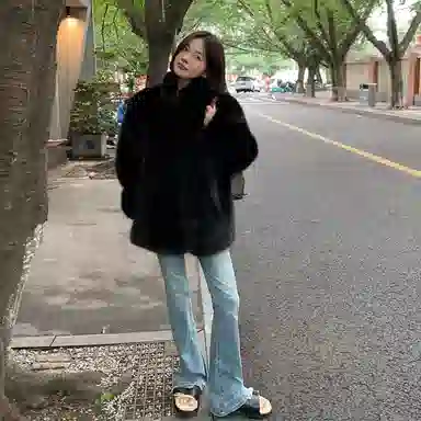 桴生 时尚多元风格毛毛长皮草 女款
