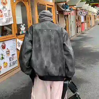 PAEFA Cleanfit PU Leather Jacket