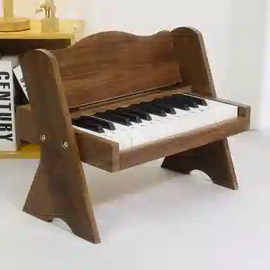 萌吉码 木质小钢琴 儿童电子琴