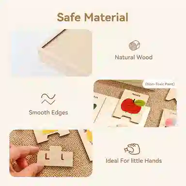 萌吉码 字母装拼图 早教教具