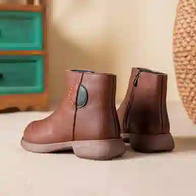 合成革 潮流舒适时尚 短靴 女款