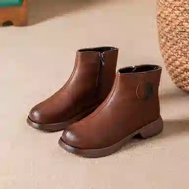 合成革 潮流舒适时尚 短靴 女款