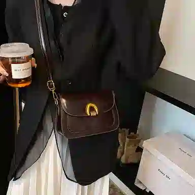 LETOO Vintage Waxed Leather Shoulder Bag