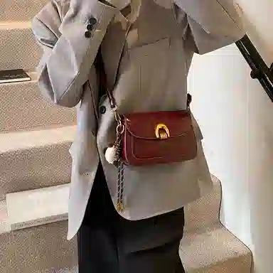 LETOO Vintage Waxed Leather Shoulder Bag