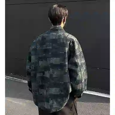 悍戈 美式复古潮流百搭牛仔外套夹克 男女同款 经典黑灰配色