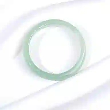 中兆珠宝 冰翠油青 新中式复古民族风精致百搭温柔透亮小众设计汉服旗袍闭口 玉髓 手镯 女款