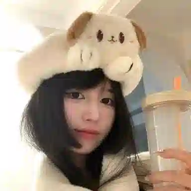 SLEEPYWALK Cute Cartoon Dog Plush Beret