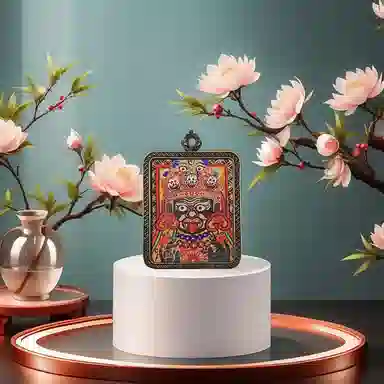 玉临门 国潮民族风扎基拉姆唐卡 民族风小众编绳配饰 合金 吊坠 男女同款情侣款