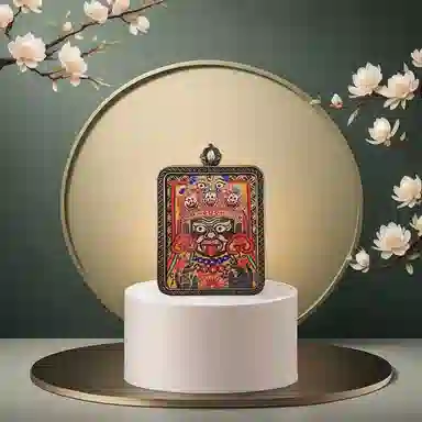 玉临门 国潮民族风扎基拉姆唐卡 民族风小众编绳配饰 合金 吊坠 男女同款情侣款