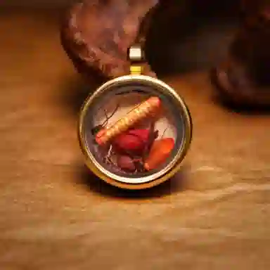 玉临门 新中式国转运纳福潮狐仙唐卡热贡手绘 合金 吊坠 男女同款情侣款