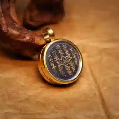 玉临门 古风吉祥平安五条经文唐卡 复古民族风编绳配饰 合金 项坠/吊坠 男女同款情侣款