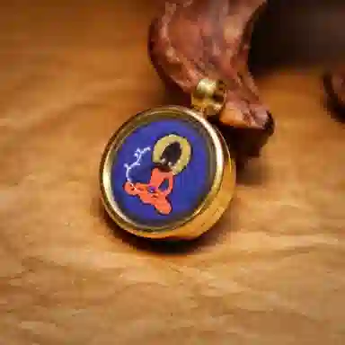 玉临门 药师佛 国潮藏式唐卡复古平安转运编绳配饰  合金 吊坠 男女同款情侣款