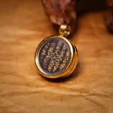 玉临门 古风吉祥平安五条经文唐卡 复古民族风编绳配饰 合金 项坠/吊坠 男女同款情侣款