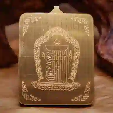 玉临门 国潮招财纳福十相自在唐卡热贡手绘 合金 吊坠 男女同款情侣款 礼盒装