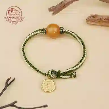 玉临门 新中式 国风国潮 民族风 复古 蜜蜡 手链 男女同款情侣款