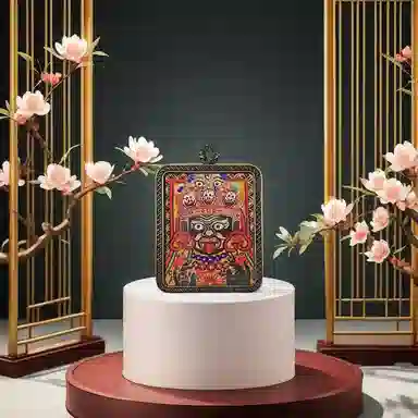 玉临门 国潮民族风扎基拉姆唐卡 民族风小众编绳配饰 合金 吊坠 男女同款情侣款