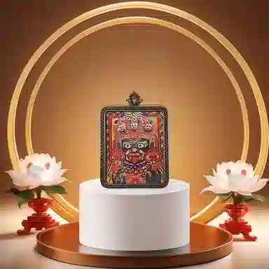 玉临门 国潮民族风扎基拉姆唐卡 民族风小众编绳配饰 合金 吊坠 男女同款情侣款