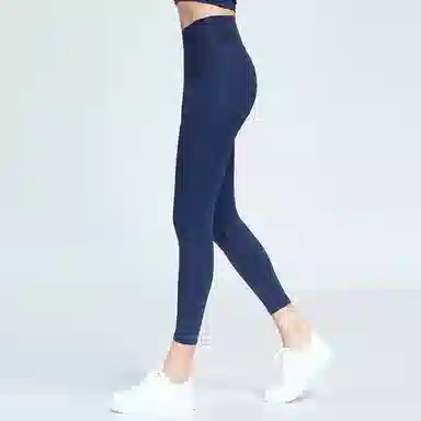 二三二三 纯色简约提臀高腰运动长裤 女款