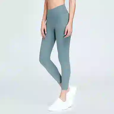 二三二三 纯色简约提臀高腰运动长裤 女款