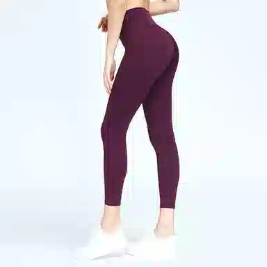 二三二三 纯色简约提臀高腰运动长裤 女款