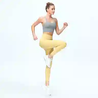 二三二三 纯色提臀松紧运动长裤 女款