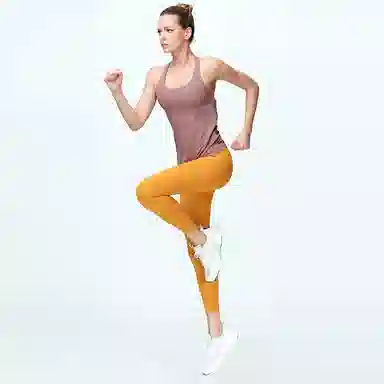 二三二三 纯色提臀松紧运动长裤 女款