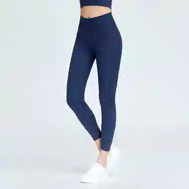 二三二三 纯色简约提臀高腰运动长裤 女款