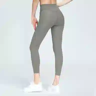 二三二三 纯色简约提臀高腰运动长裤 女款