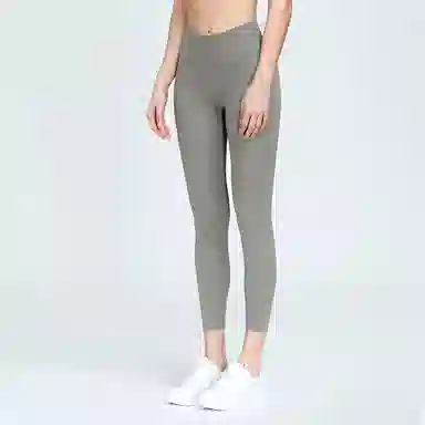 二三二三 纯色简约提臀高腰运动长裤 女款